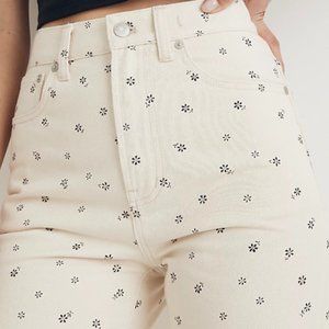 Madewell '90s Straight Jean in Daisy Drizzle, NWT